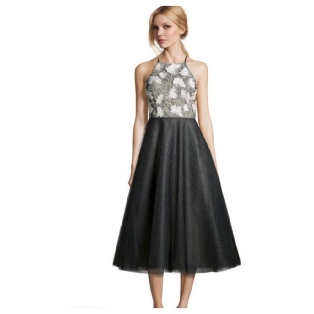 Sachin + Babi Noir Foliage Gown NWT